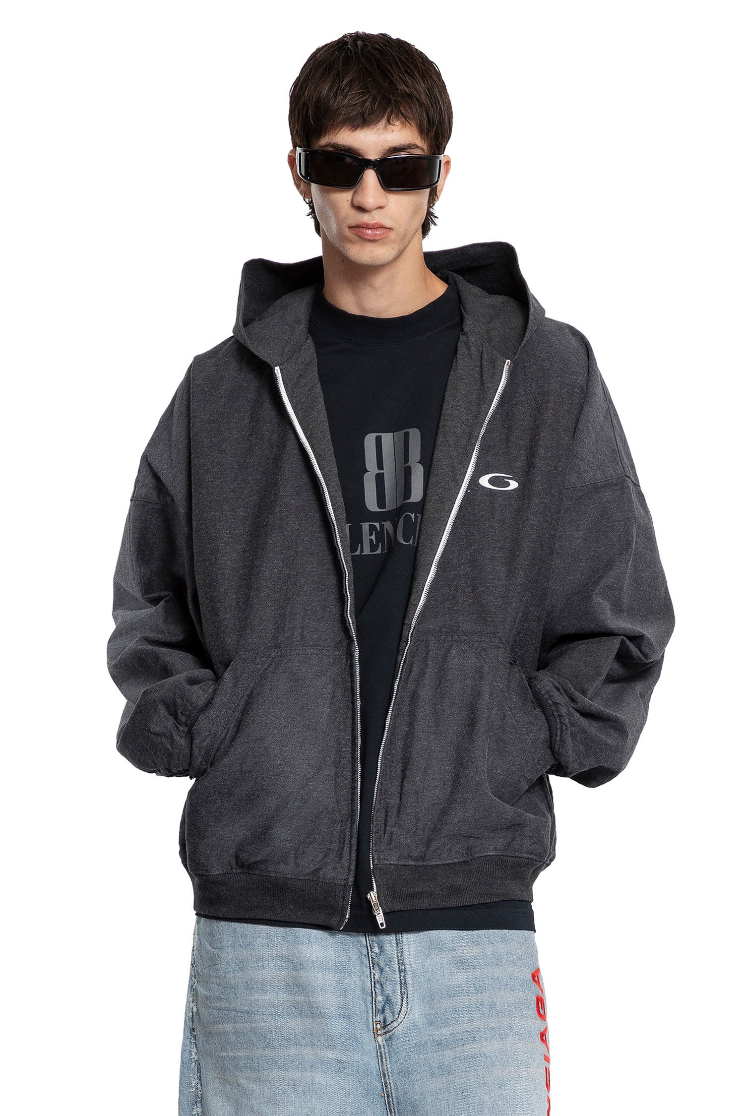 Trompe-Loeil-Hoodie-In-Cotton-Denim - 6