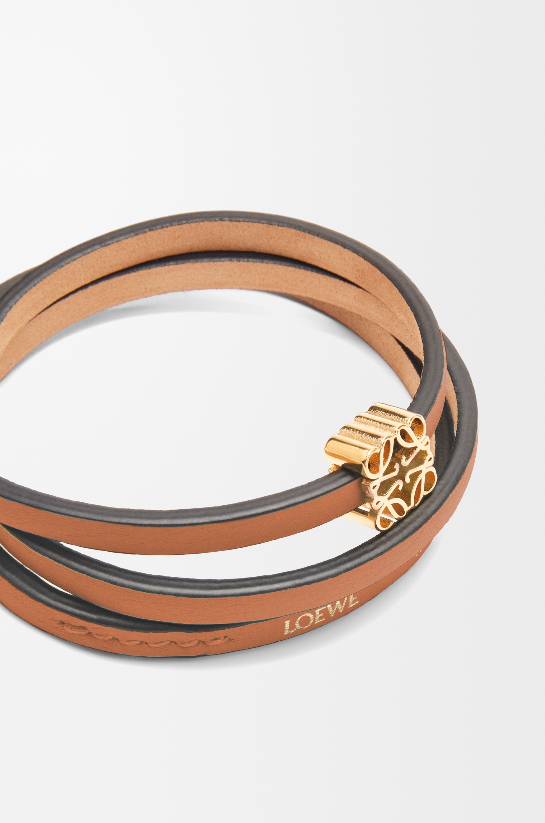 Twist bangle in calfskin - 3