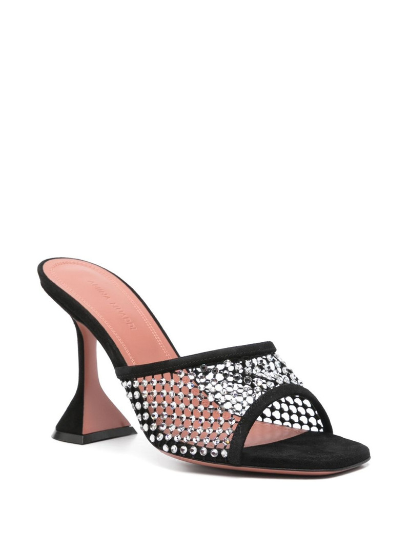 Amina Muaddi 100mm Lupita sandals outlook