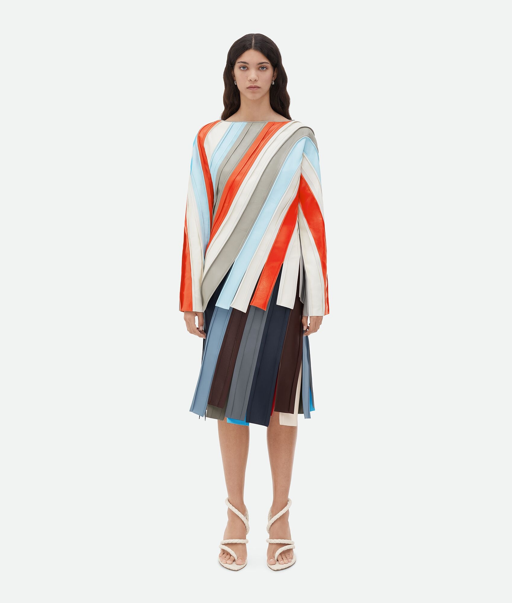 Striped Leather Top - 1