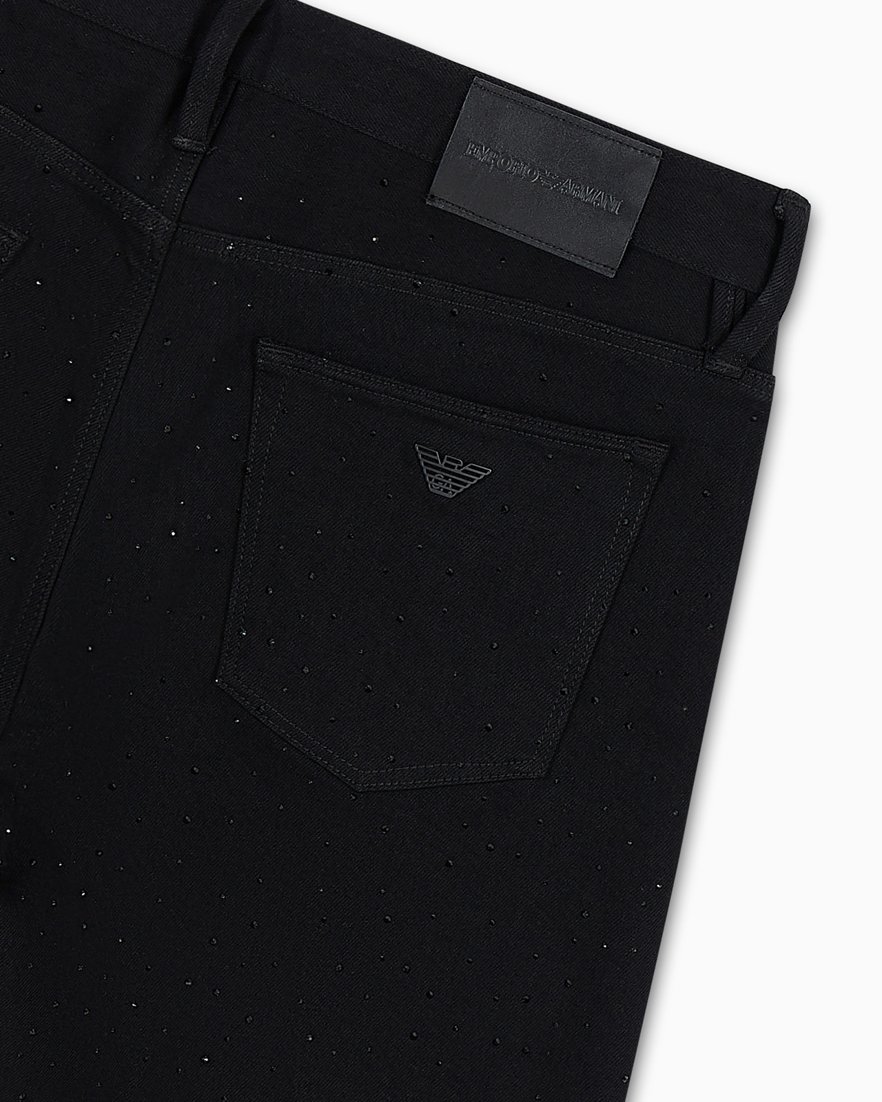 J75 Clubwear slim-fit bull denim jeans with all-over rhinestones - 6