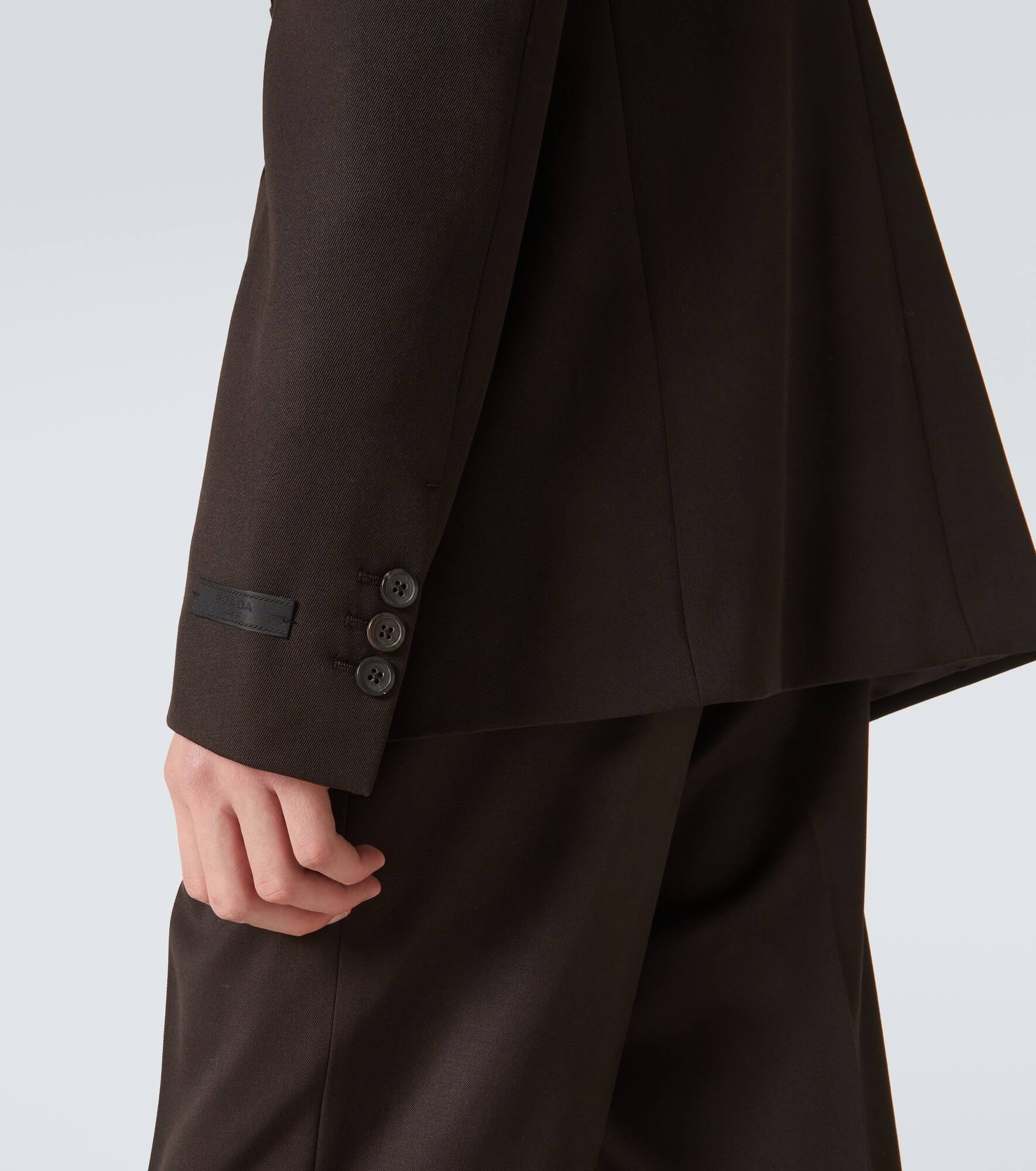 Virgin wool gabardine blazer - 6