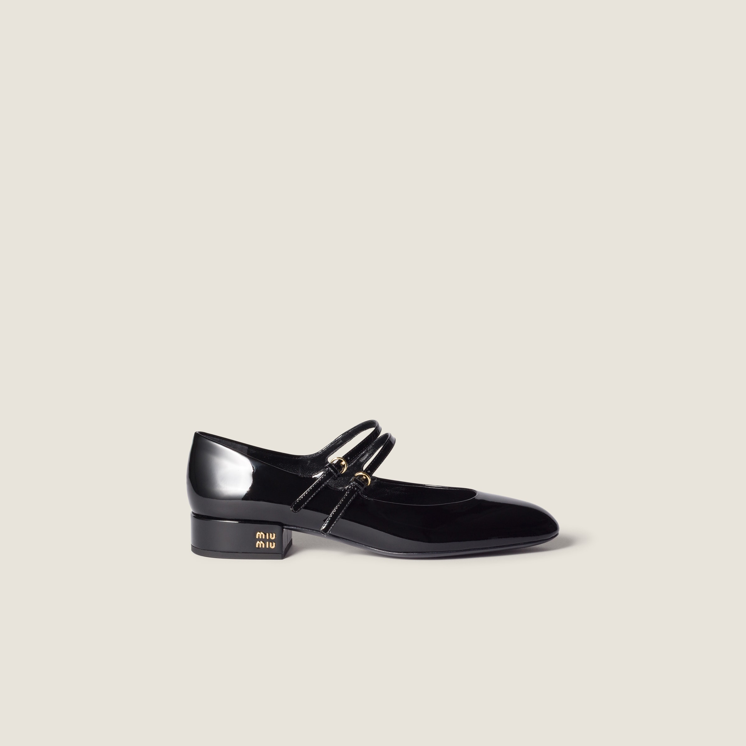 Patent leather slingback pumps with buckles - 2