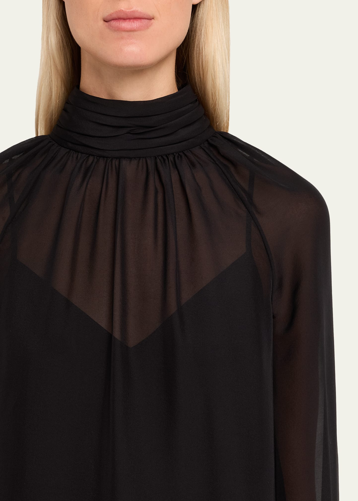 Alyssa Silk Chiffon Blouse - 5