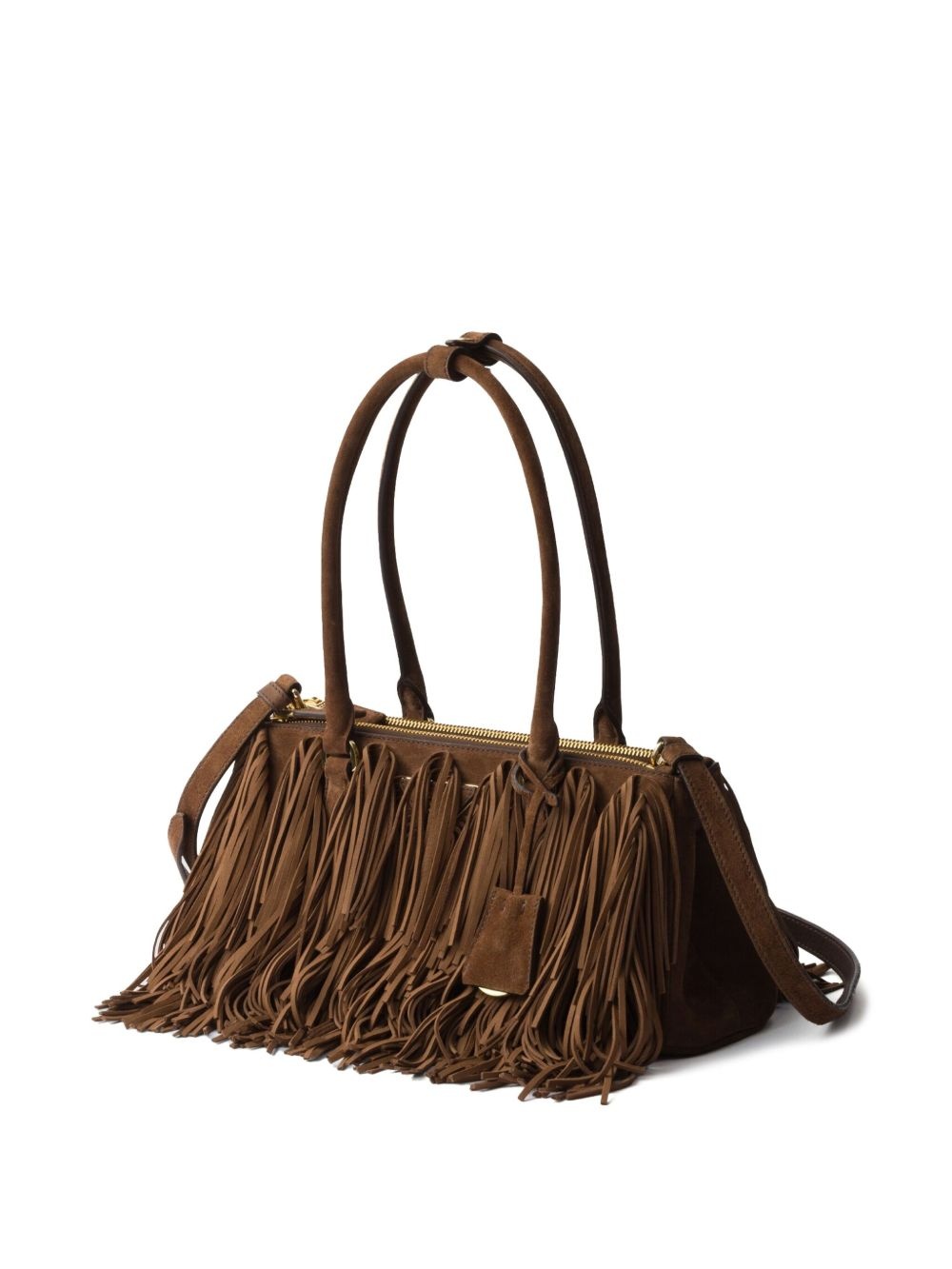 medium Galleria suede tote bag - 5