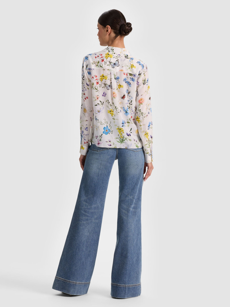 Alice + Olivia WILLA SILK BLOUSE outlook