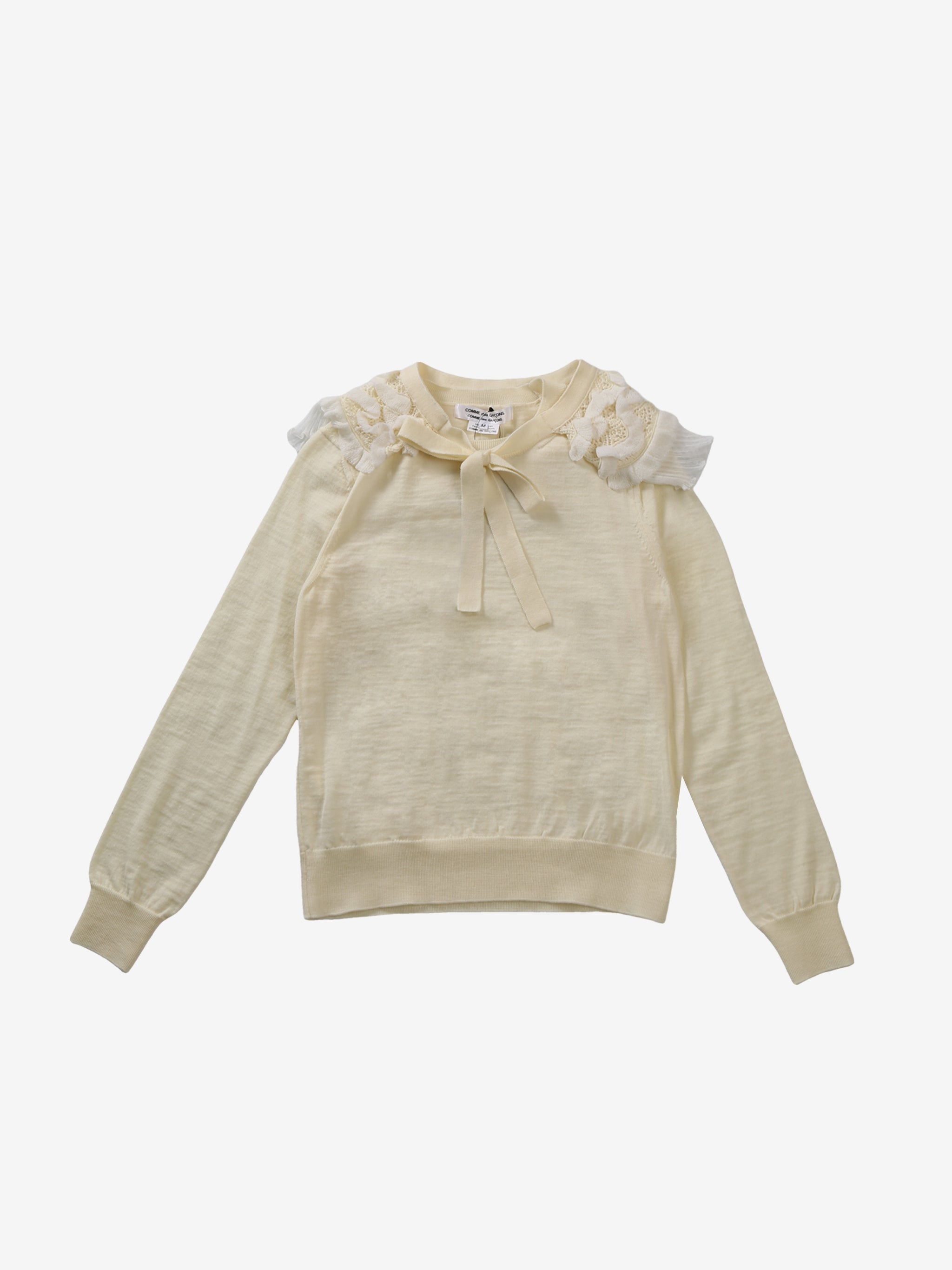 COMME DES GARCONS COMME DES GARCONS - Women Ruffle Neckline Sweater - 5