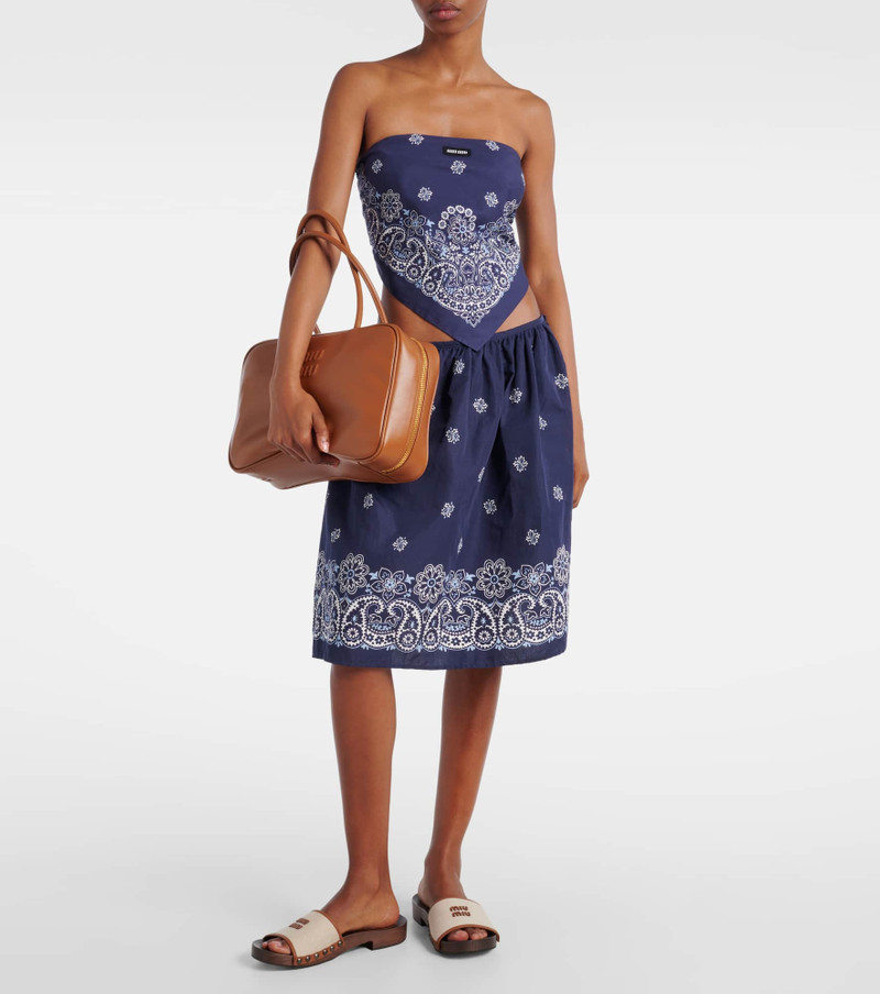 Miu Miu Beau leather tote bag outlook