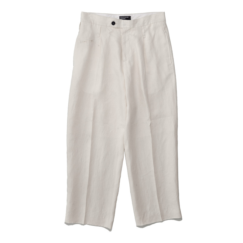 CARROT LEG LINEN TROUSER 1