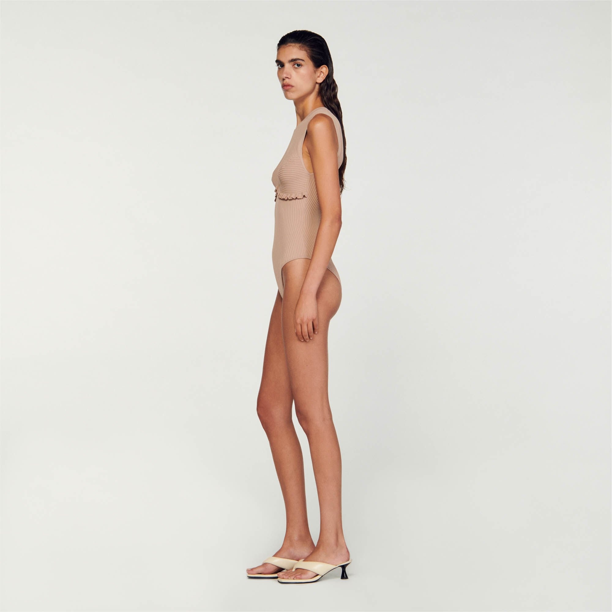 RIBBED KNIT BODYSUIT - 7