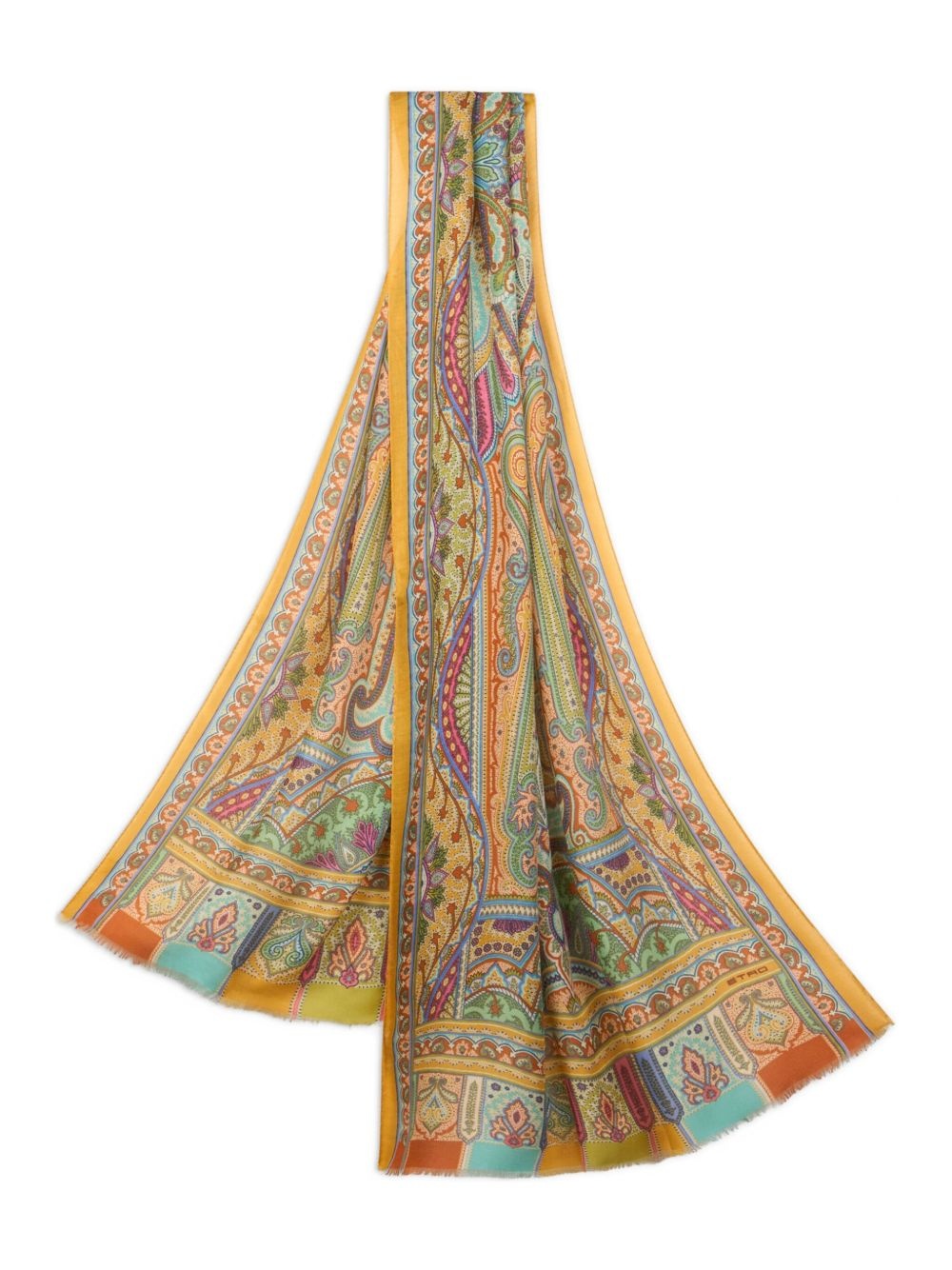 paisley-print scarf - 3