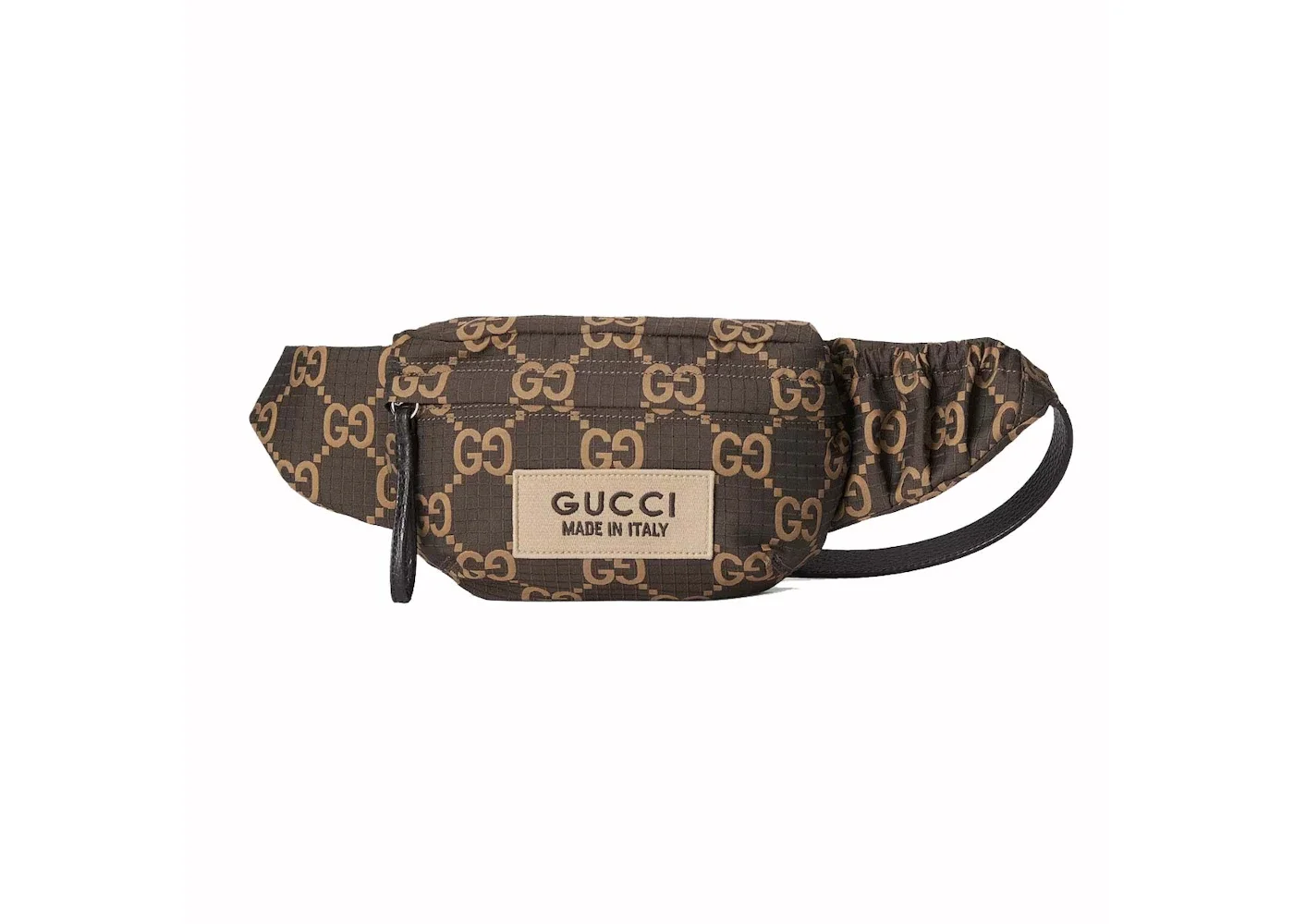 Gucci Large GG Polyester Belt Bag Ebony/Beige - 1