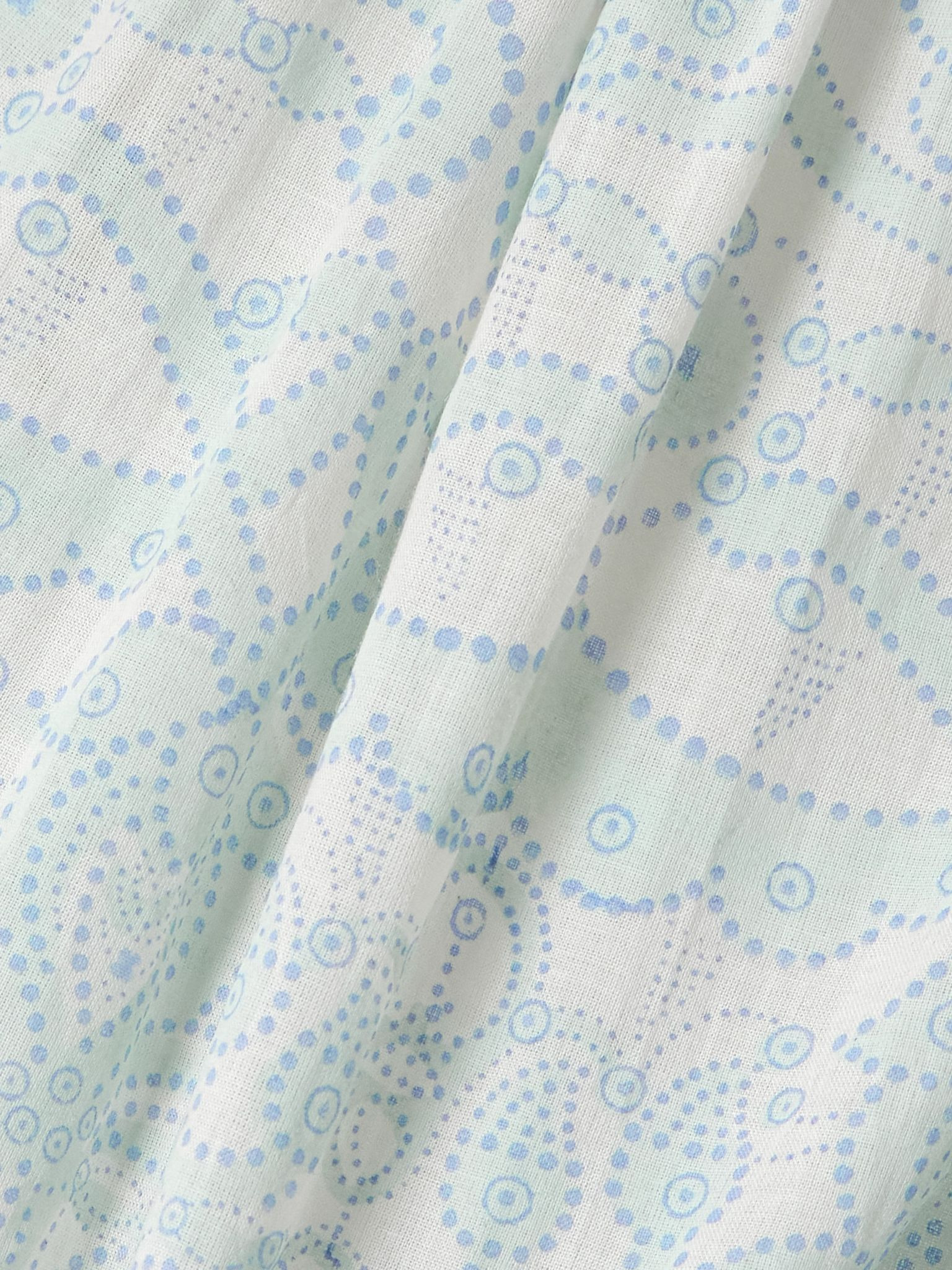 Vladia tasseled printed cotton-voile midi dress Mint - 4