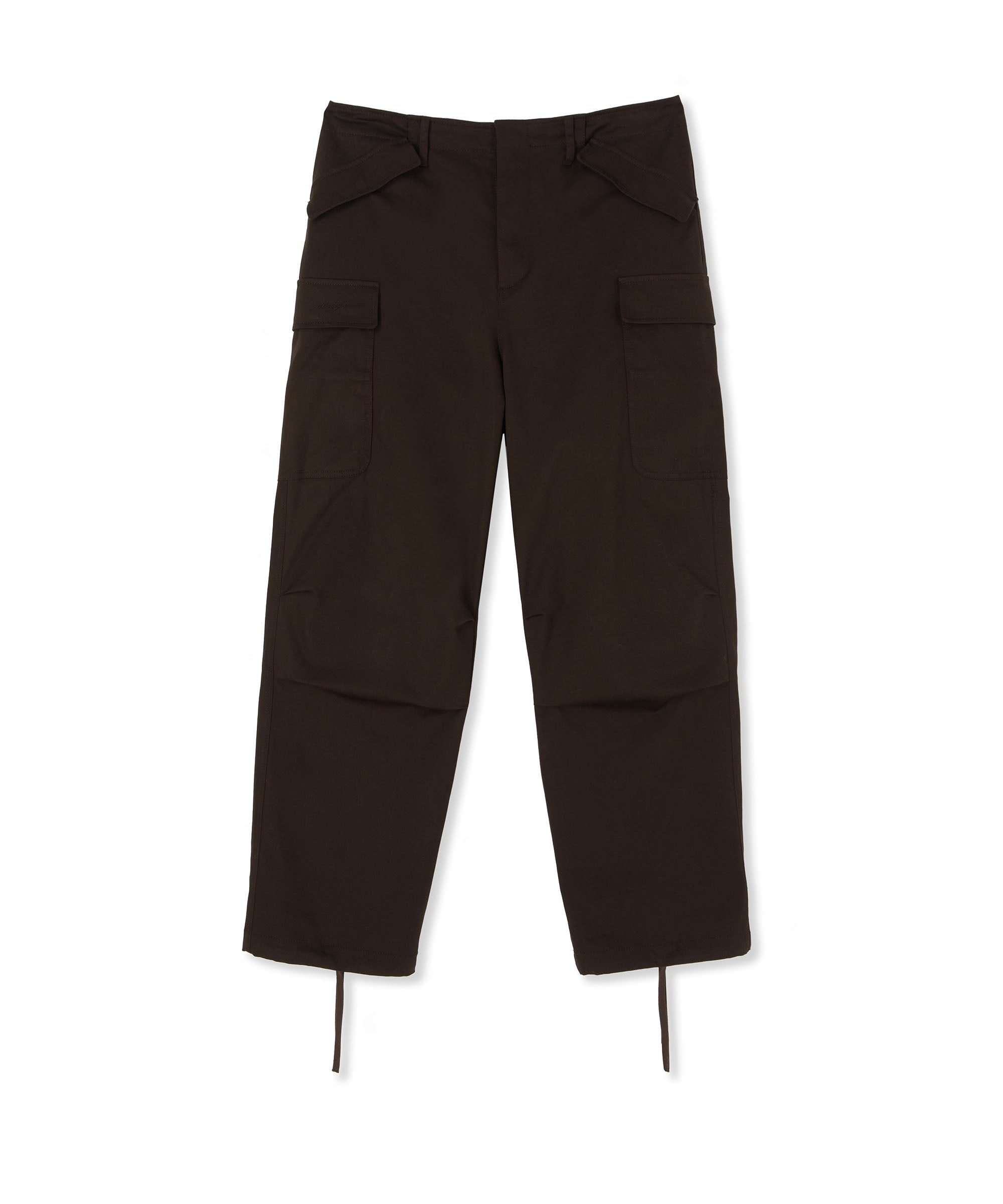 Gabardine cotton cargo pants - 1