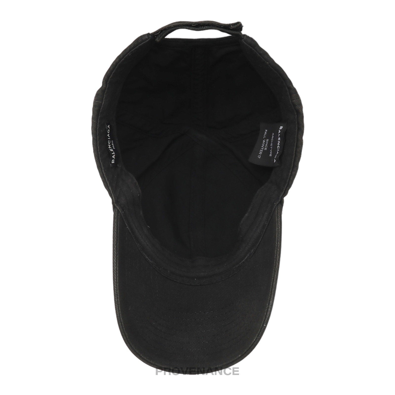 Balenciaga Embroidered Logo Cap - Washed Black - 8