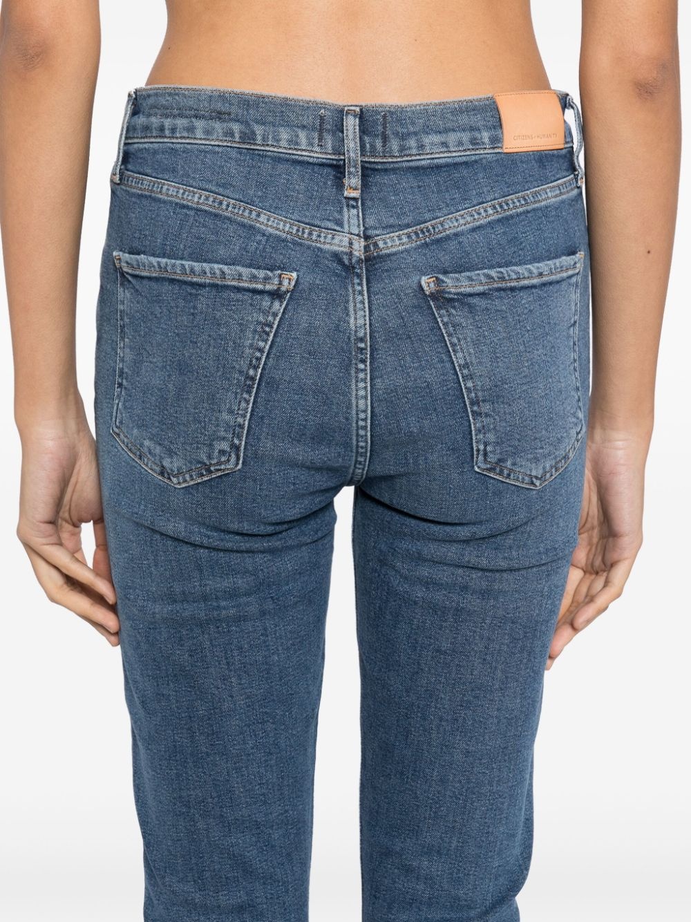 mid-rise skinny jeans - 5