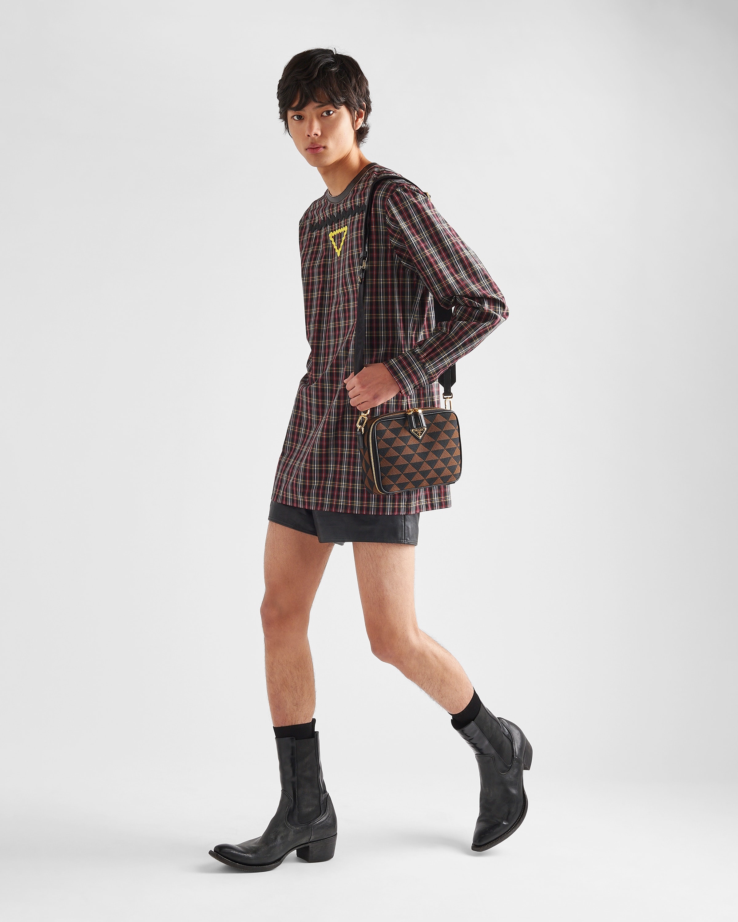 Prada Symbole embroidered fabric bag - 8
