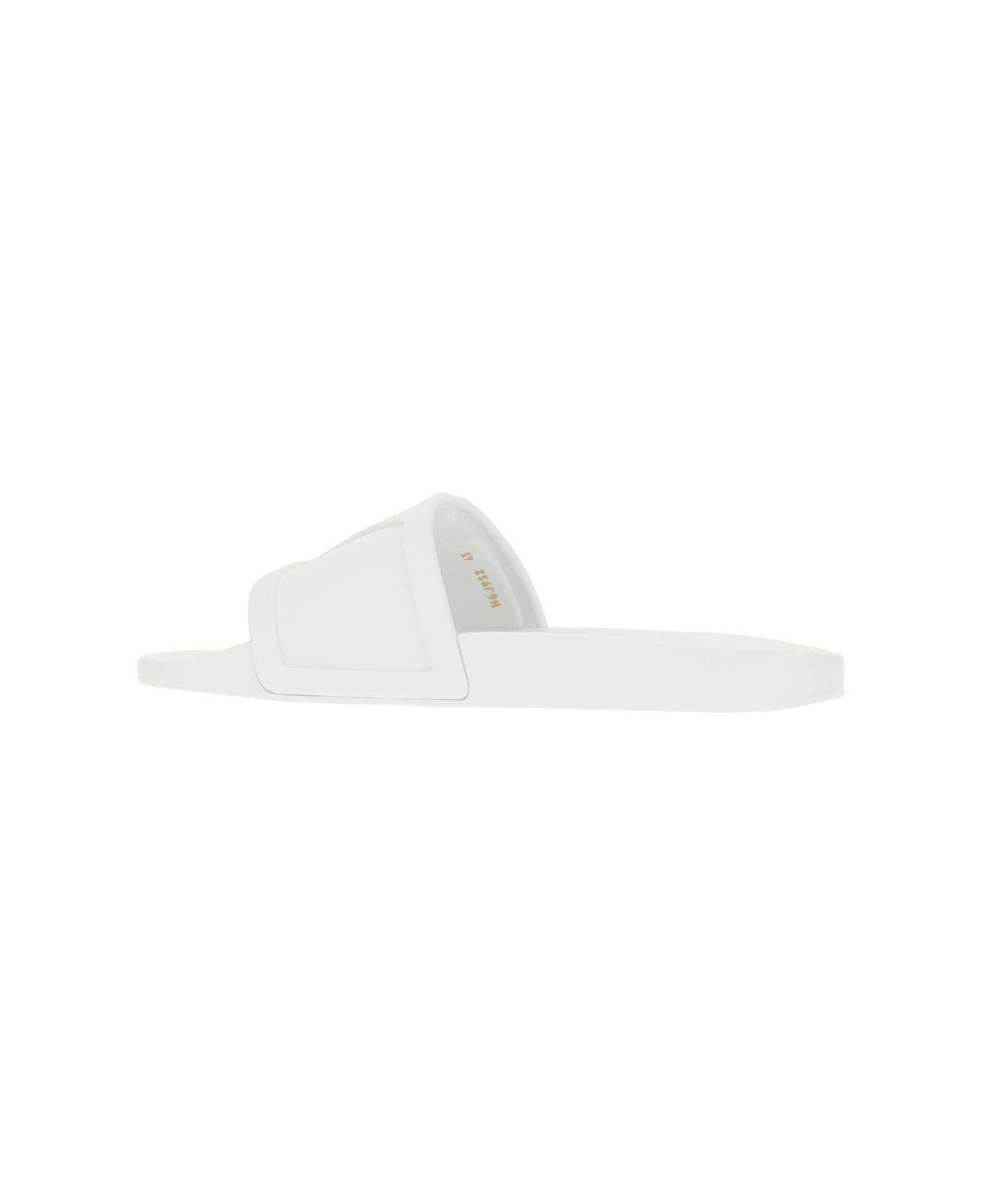 White Rubber Slippers - 3