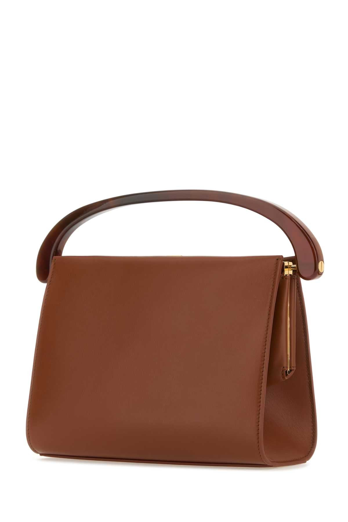 Dries Van Noten Women Caramel Leather Handbag - 2