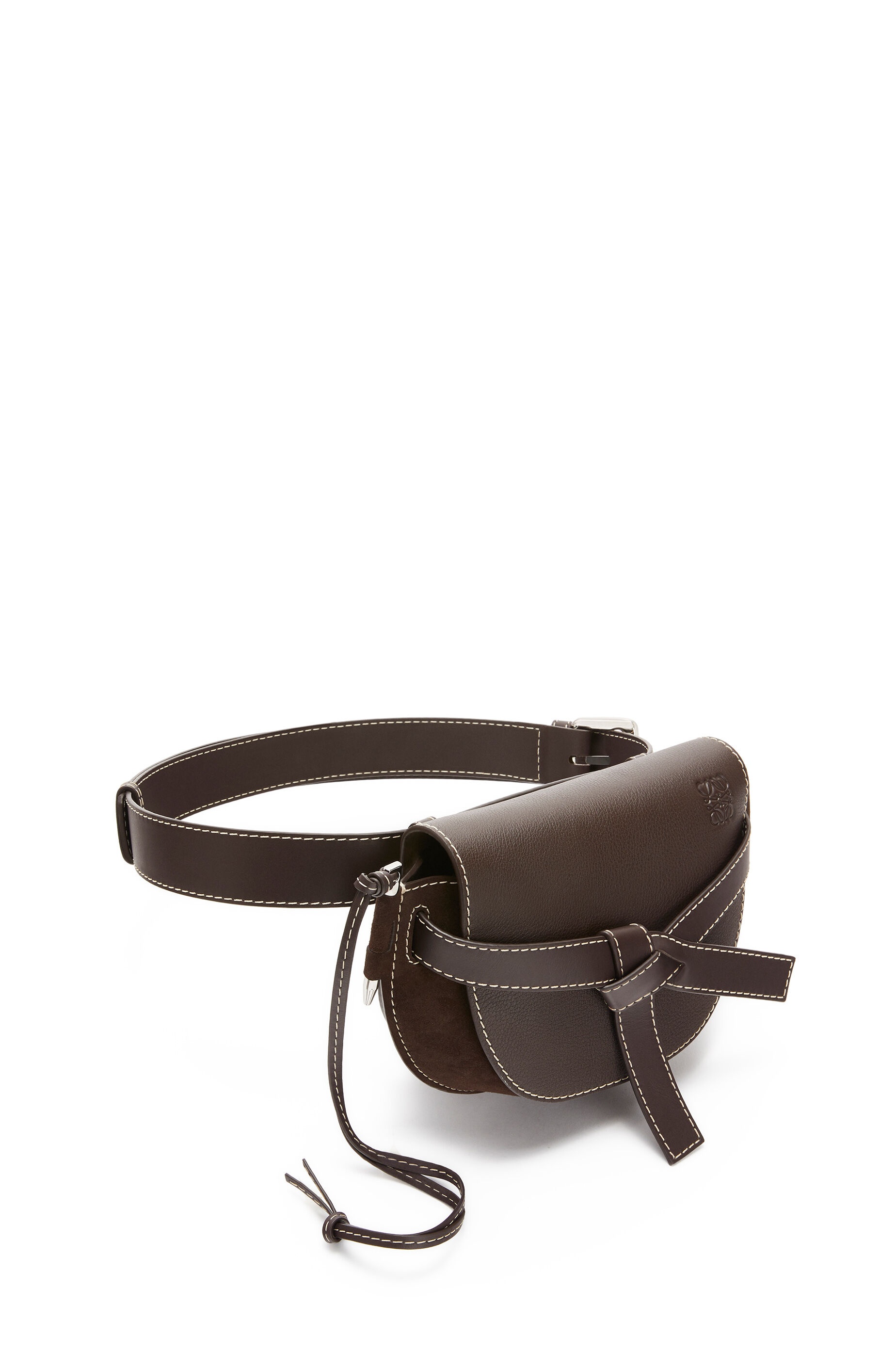 Large Gate bumbag in suede and calfkin - 3