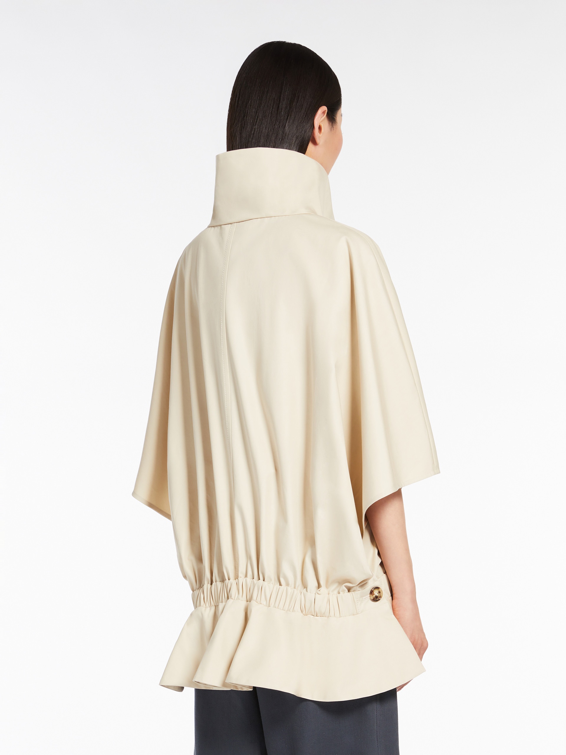 CHIC Cropped water-repellent cotton cape - 4