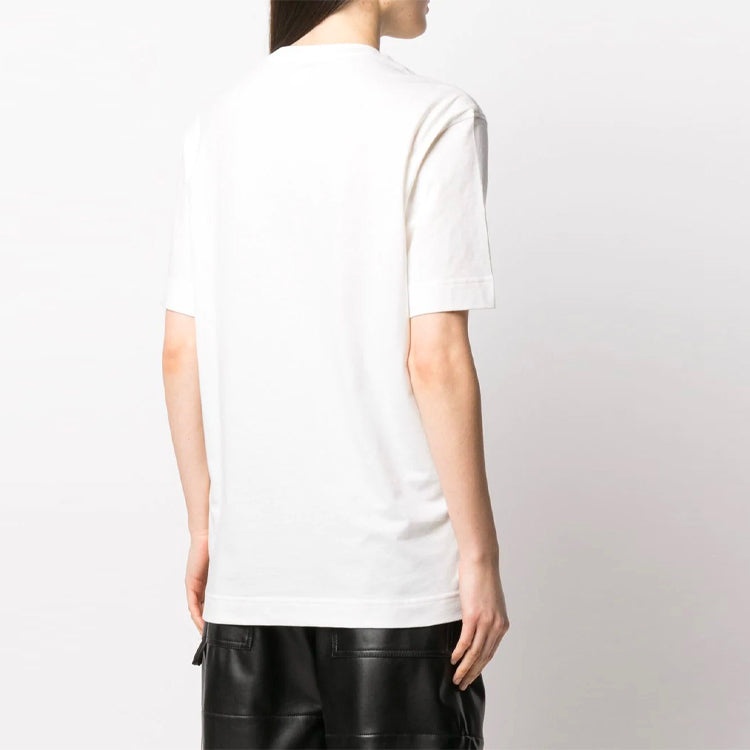 Y-3 SS21 Alphabet Logo Loose Round Neck Short Sleeve White T-Shirt GV6061 - 5