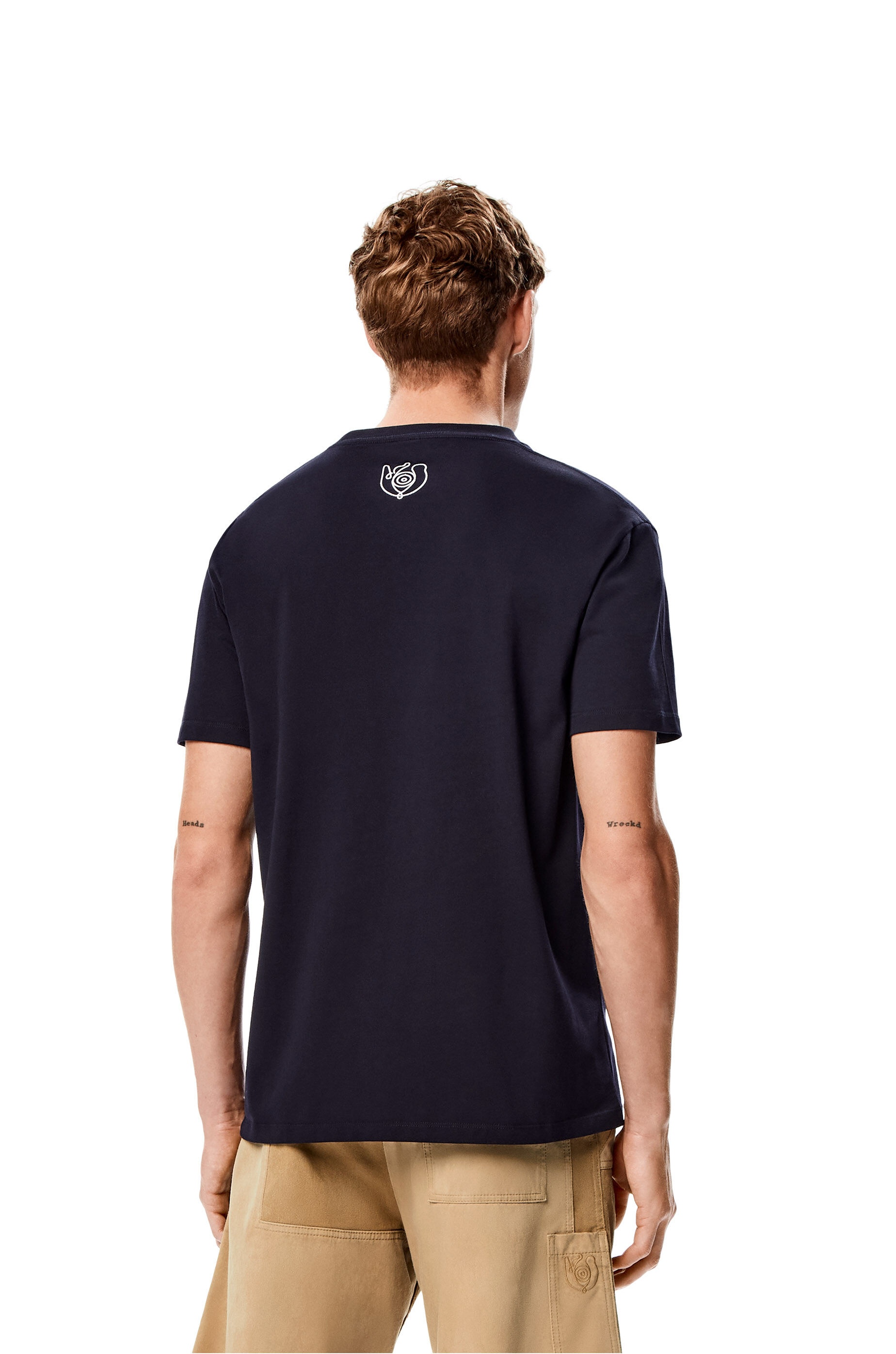 Embroidered T-shirt in organic cotton - 4