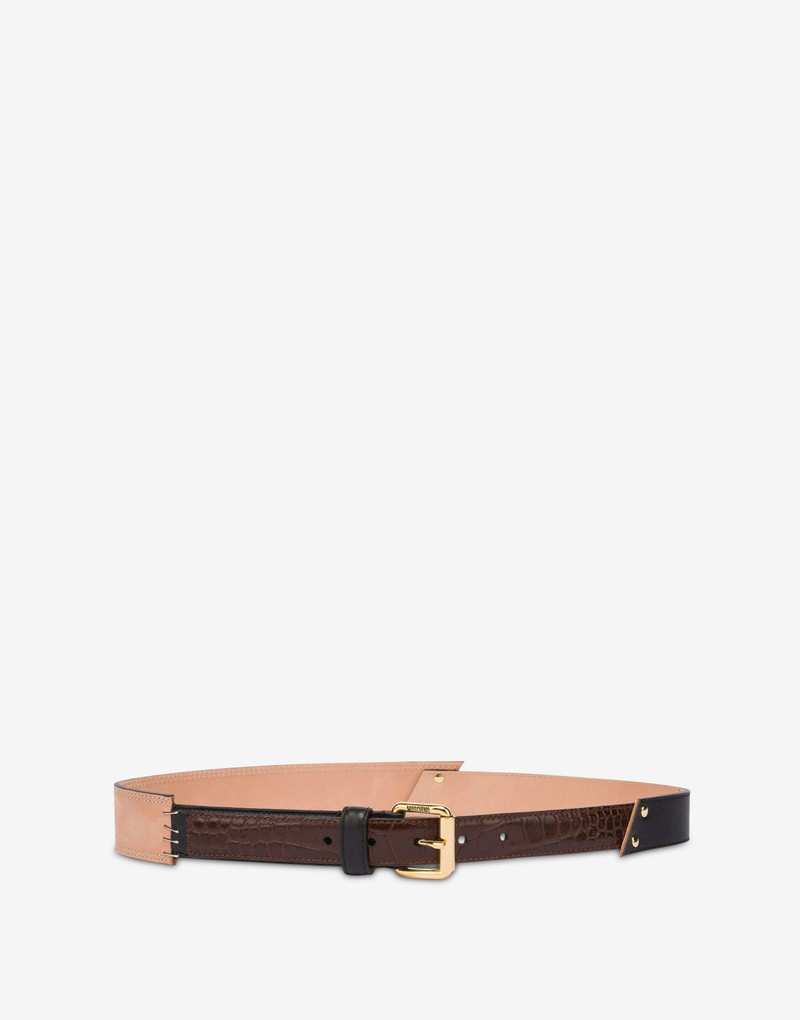 CALF PATCHWORK BELT - 1