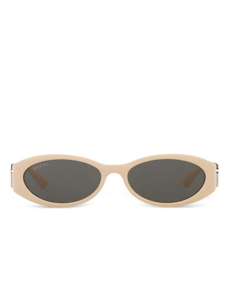oval-frame sunglasses 1