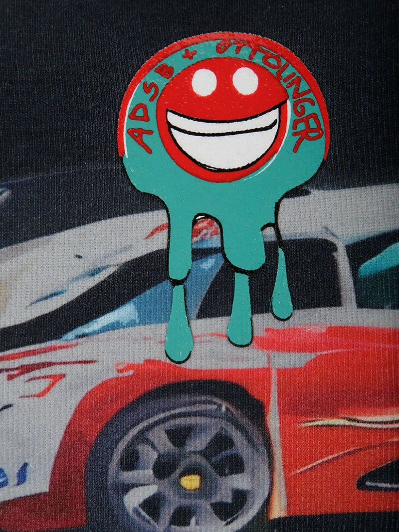 x ADSB car print cropped T-shirt 3