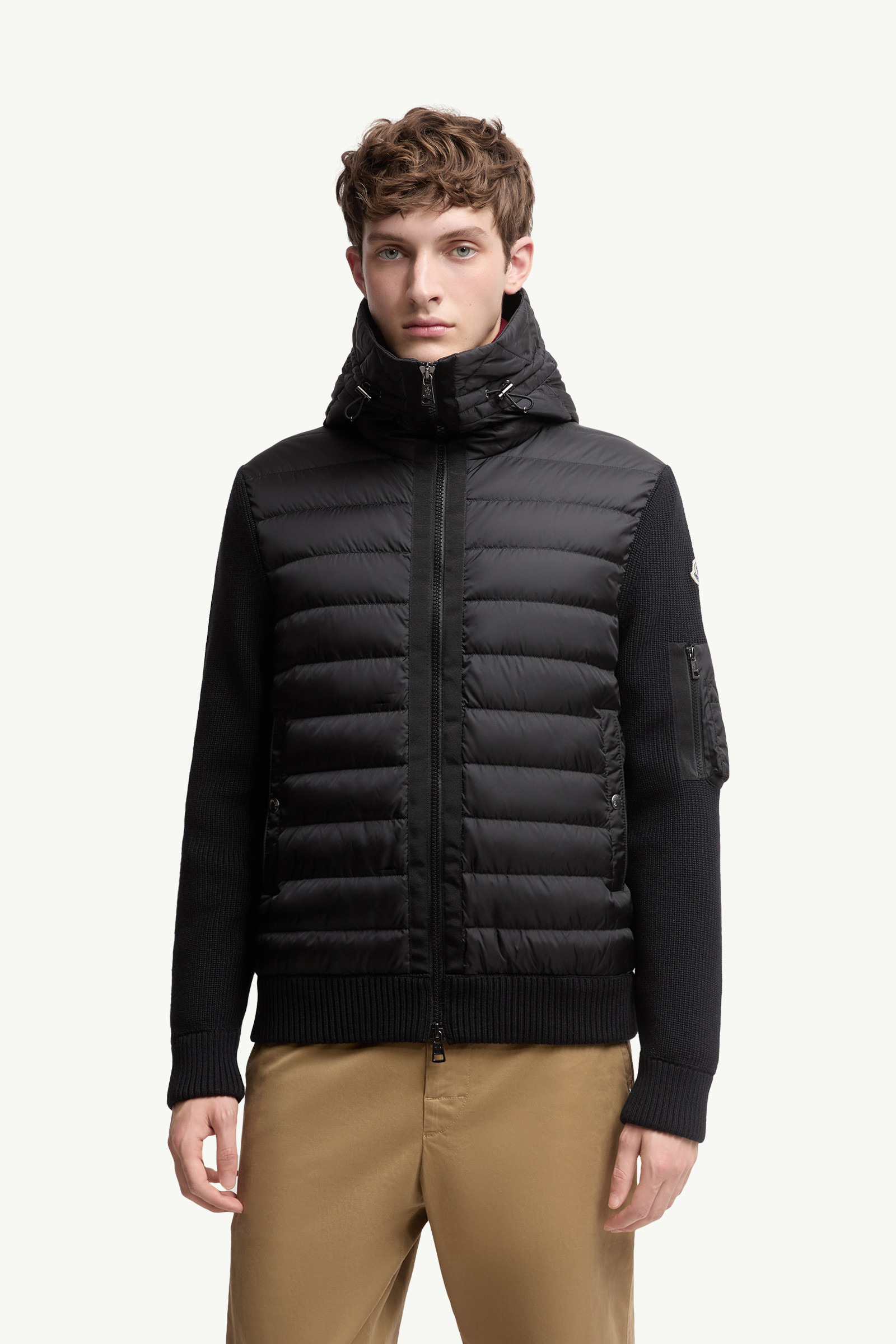 Padded Zip-Up Cardigan - 3