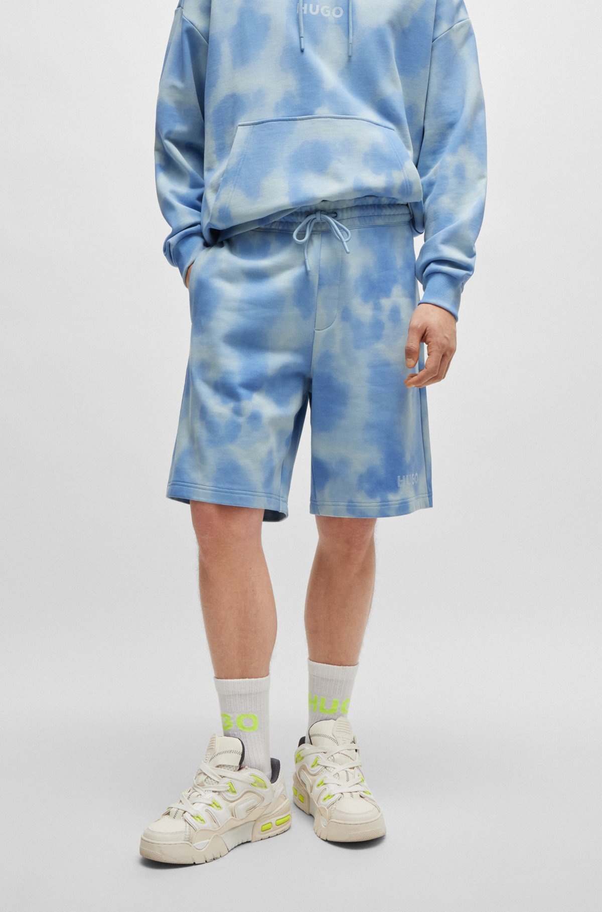 RELAXED-FIT SHORTS IN COTTON TERRY WITH SEASONAL PRINT - 2