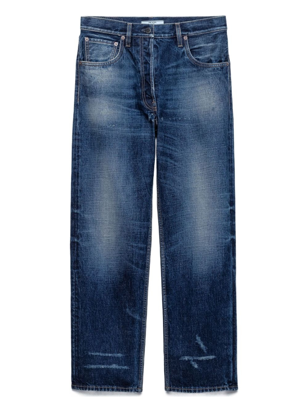 washed five-pocket jeans - 1