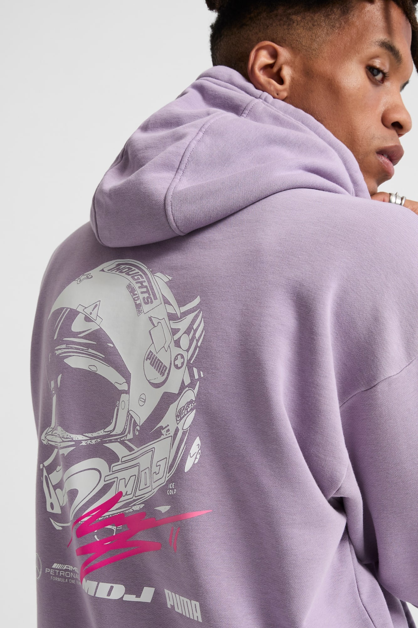 Mercedes-AMG Petronas F1® Team x Mad Dog Jones Men's Graphic Hoodie - 3