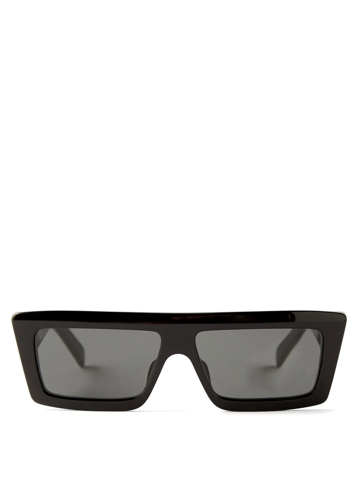Flat-top square acetate sunglasses - 1