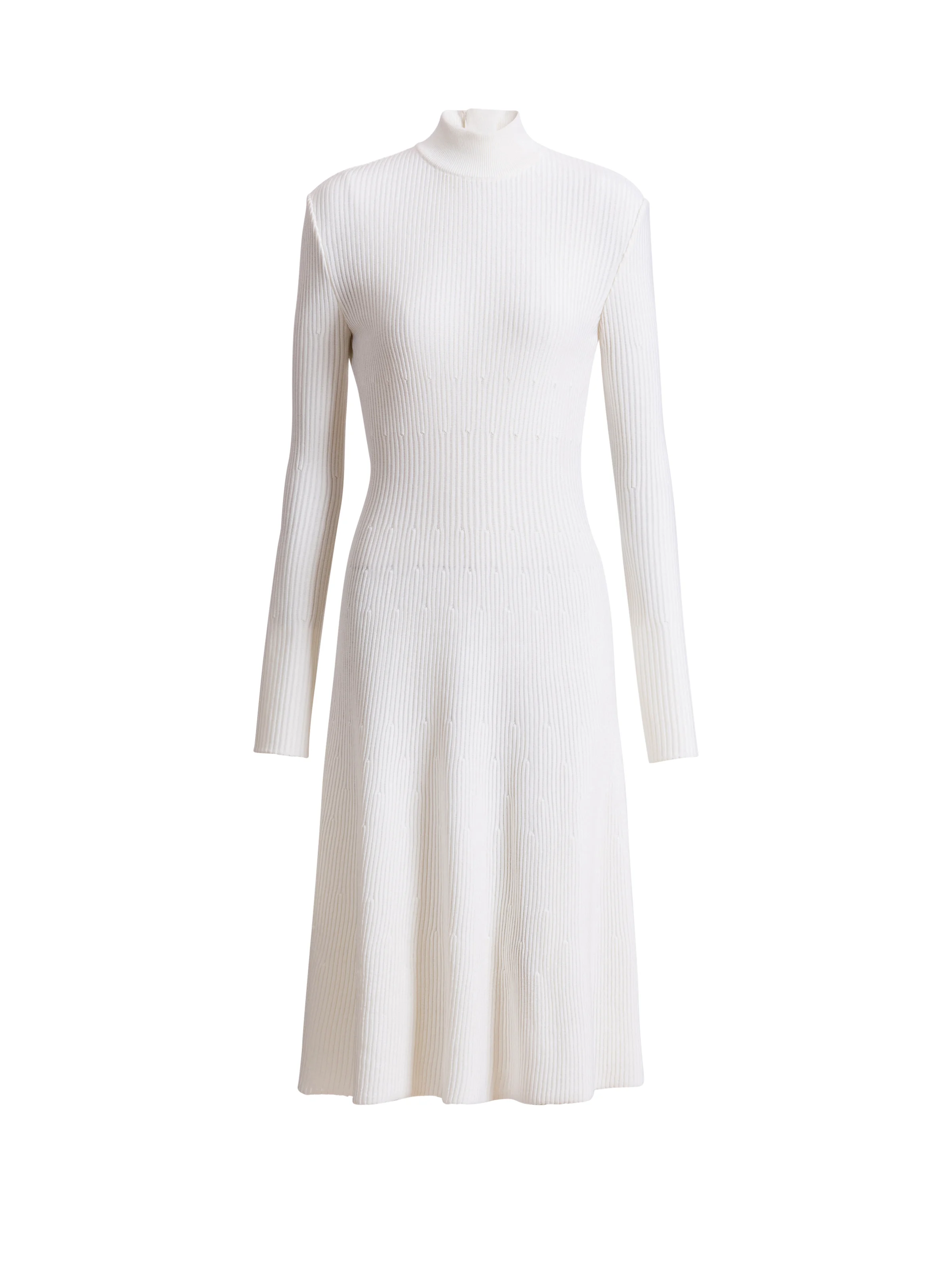 Long ribbed knit dress - 1