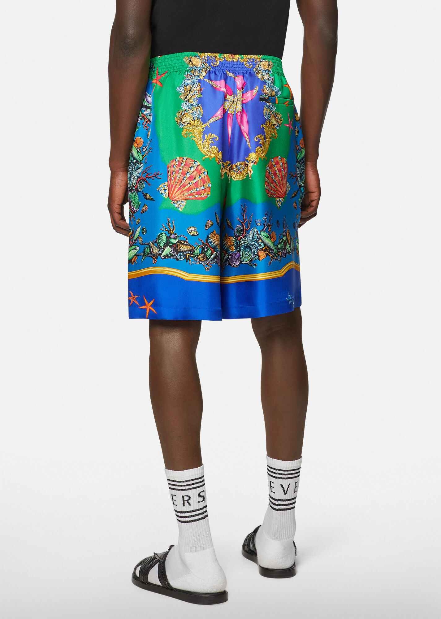 Trésor de la Mer Print Silk Shorts - 3