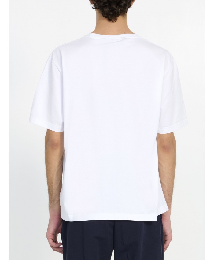 White t-shirt with a printed logo - 3