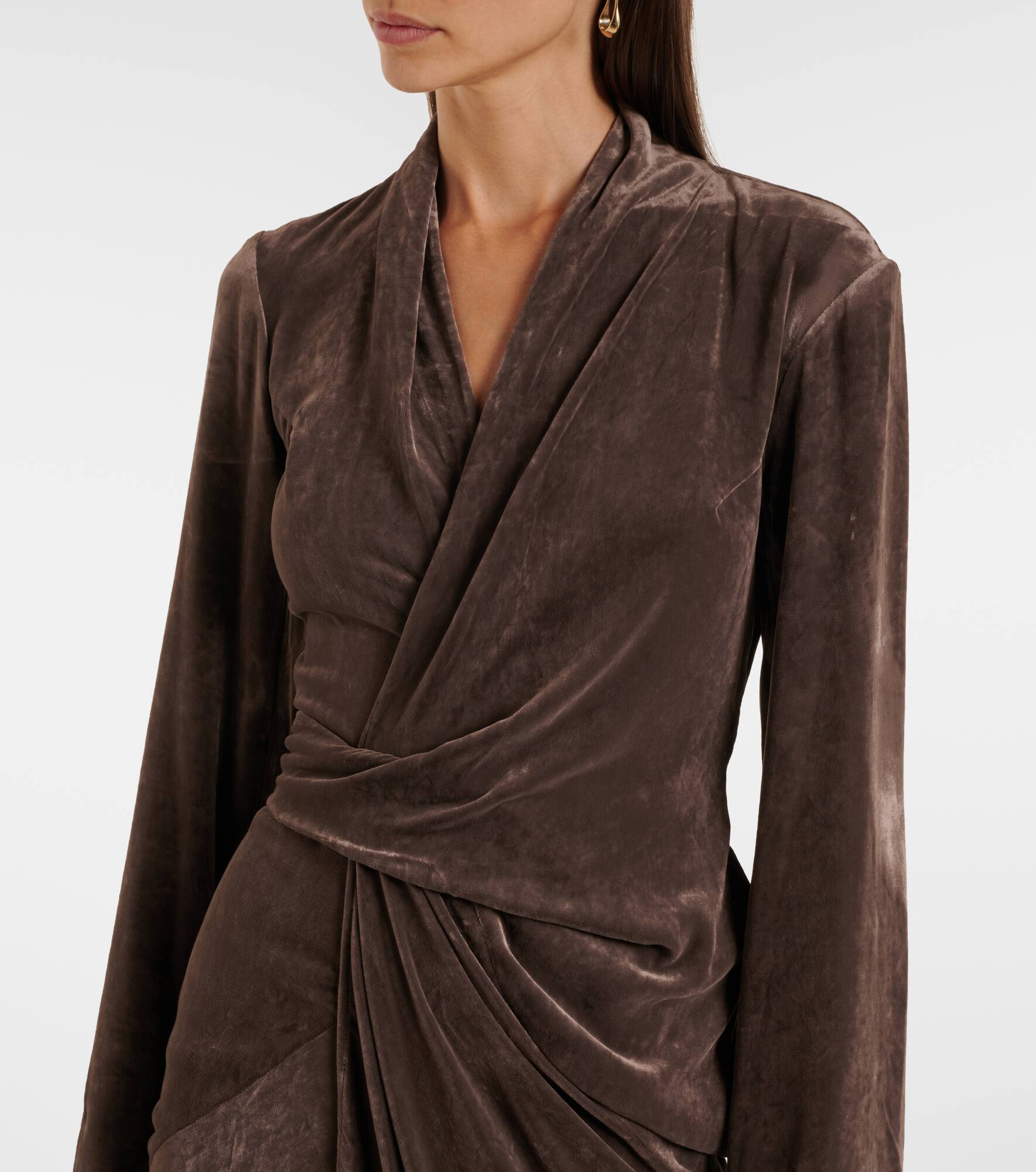 Wrap midi dress - 4