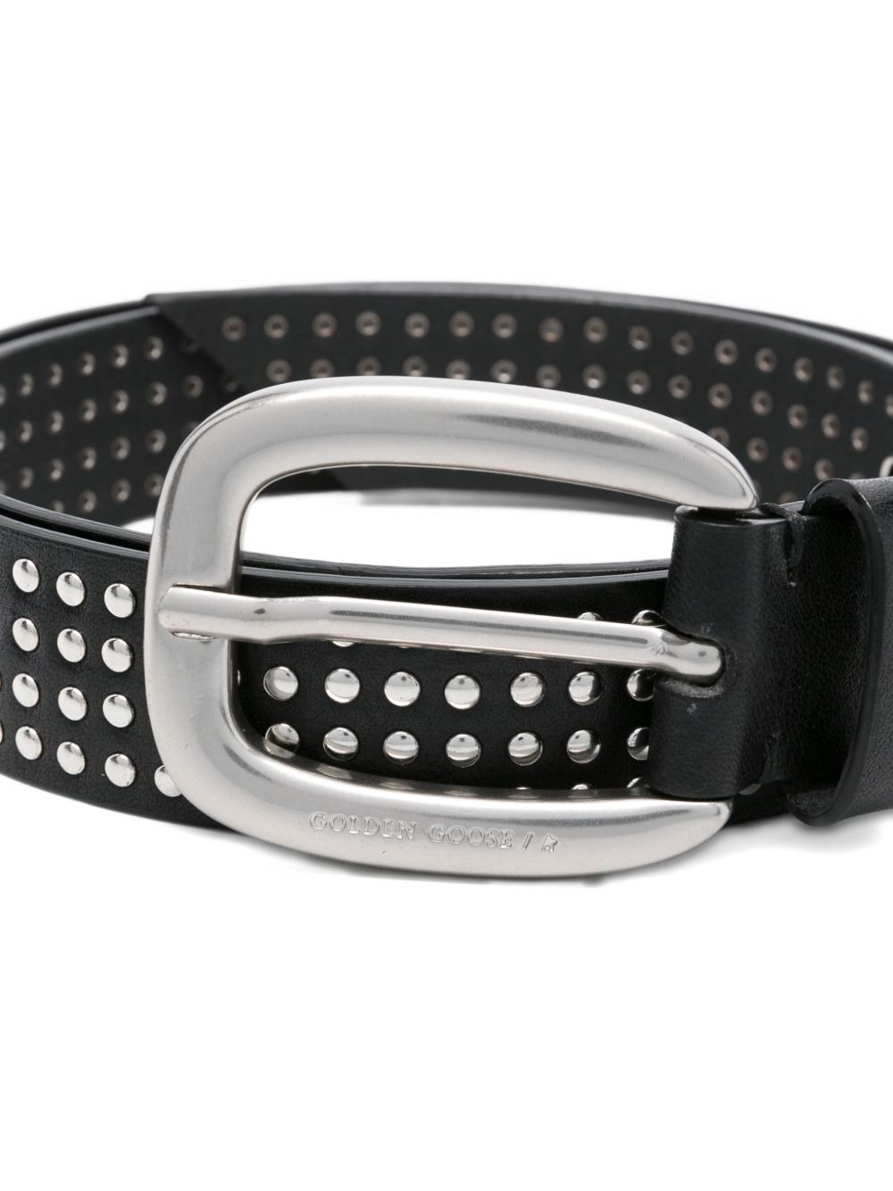 studded leather belt - 2