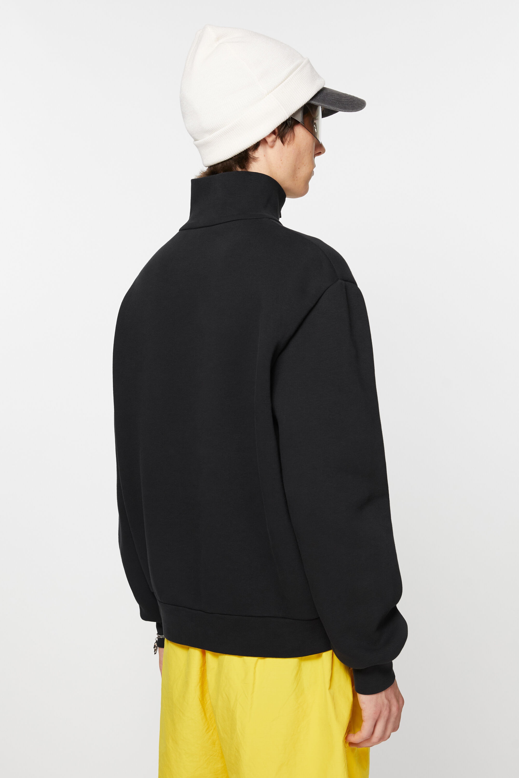 Zippered sweater - Black - 3