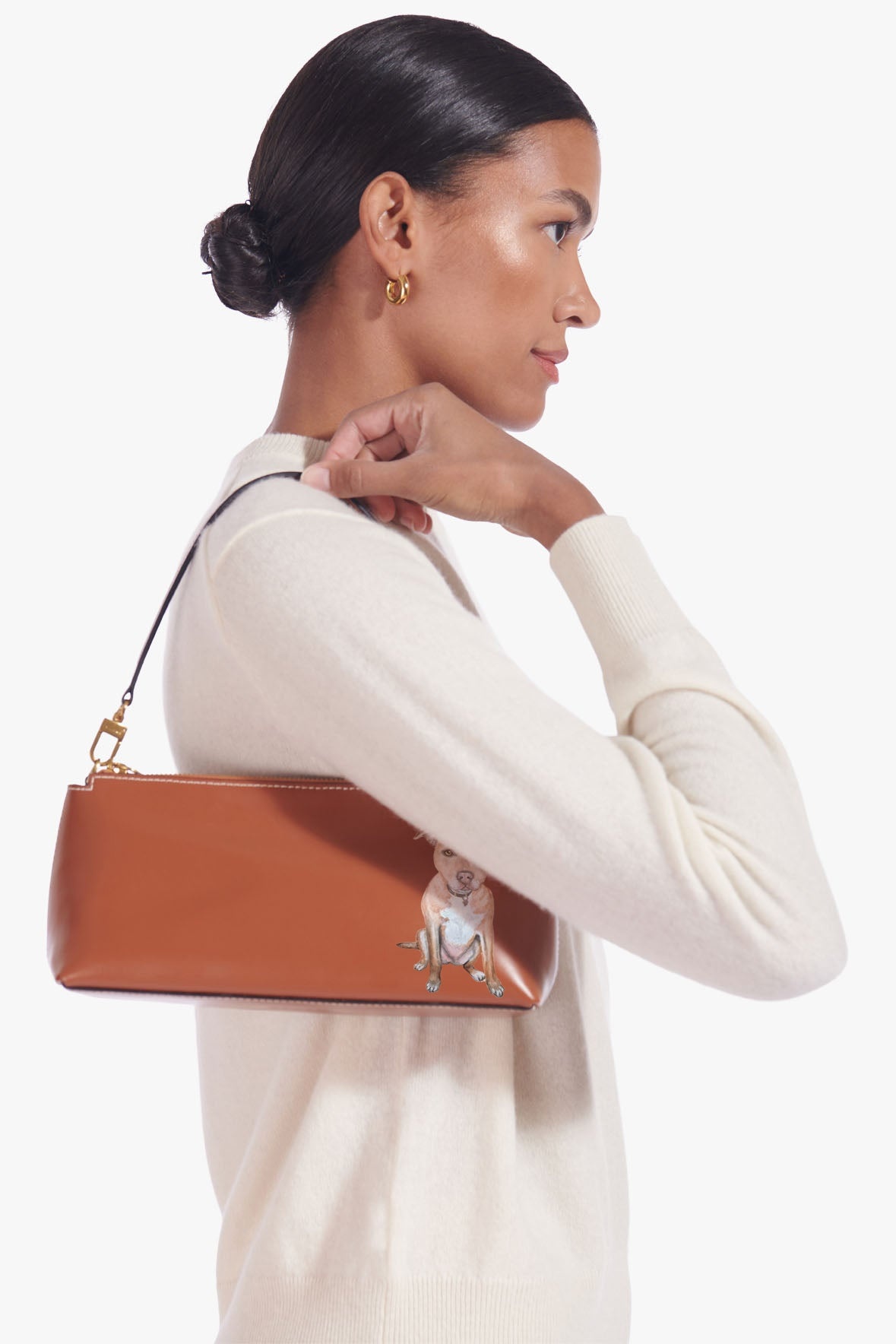 STAUD CUSTOM KAIA SHOULDER BAG | TAN - 7