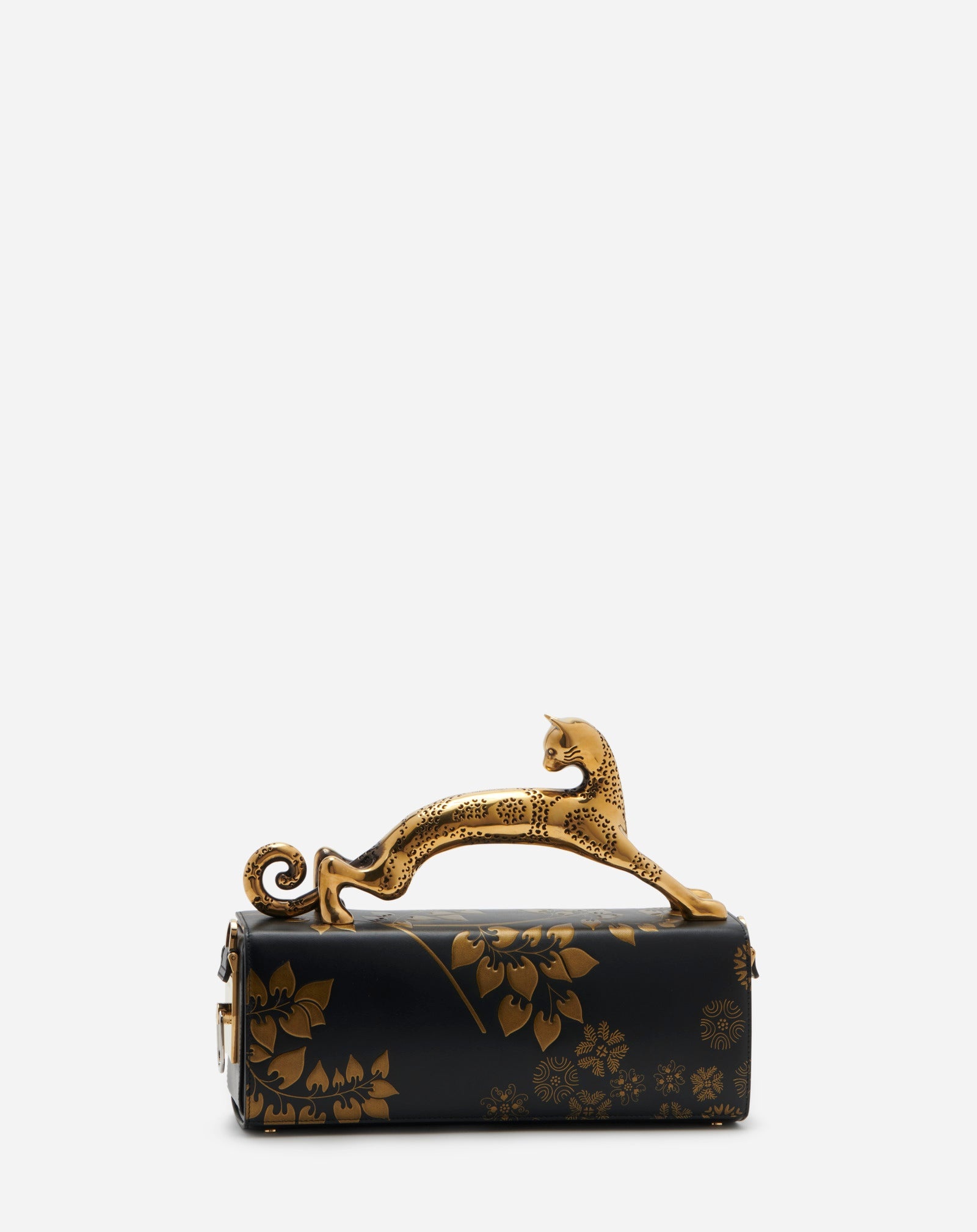 LEATHER RATEAU PENCIL CAT BAG - 3