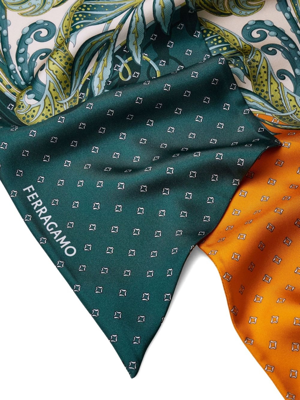 Madras-print silk bandeau - 3