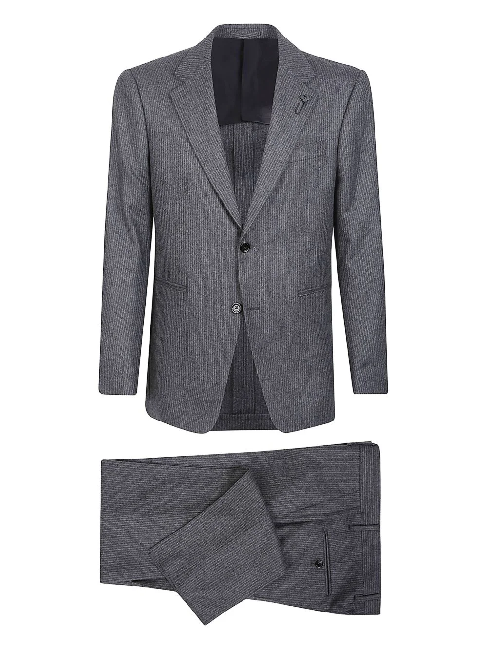 pinstripe wool suit - 1