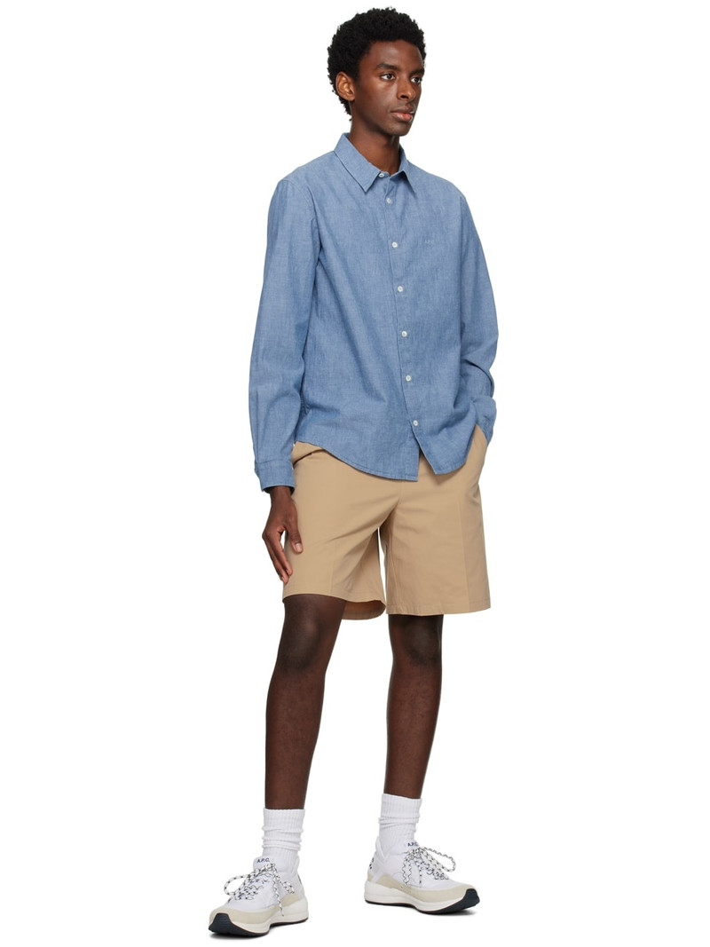 A.P.C. Beige Terry Shorts outlook