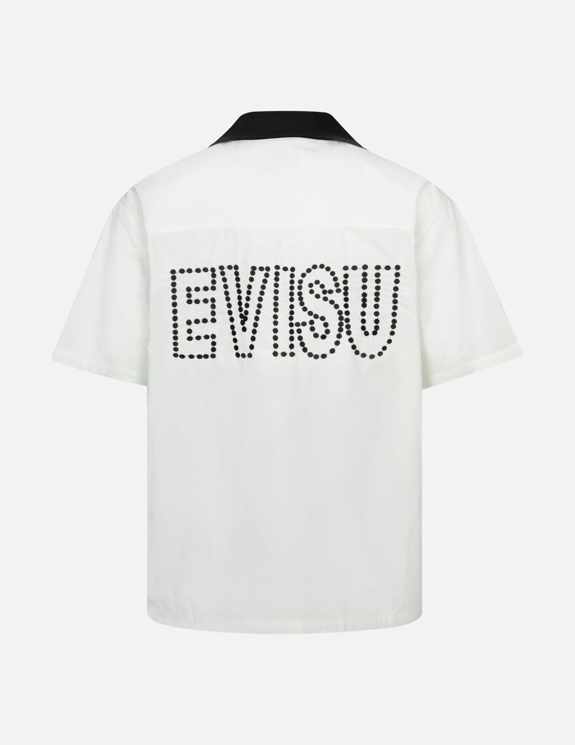 CHAIN-STITCHED EMBROIDERY LOGO BOXY TENCEL SHIRT - 2