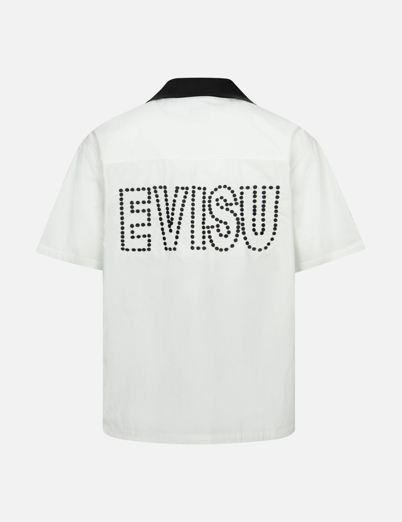 EVISU CHAIN-STITCHED EMBROIDERY LOGO BOXY TENCEL SHIRT outlook