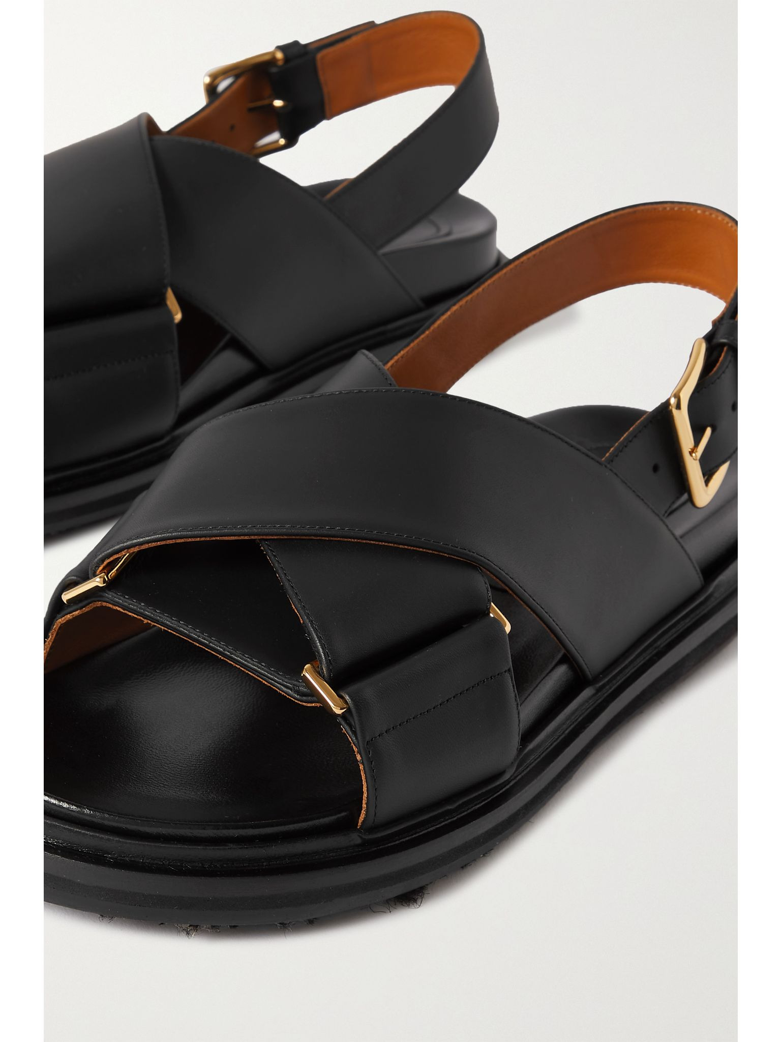 Fussbett leather slingback sandals Black - 4