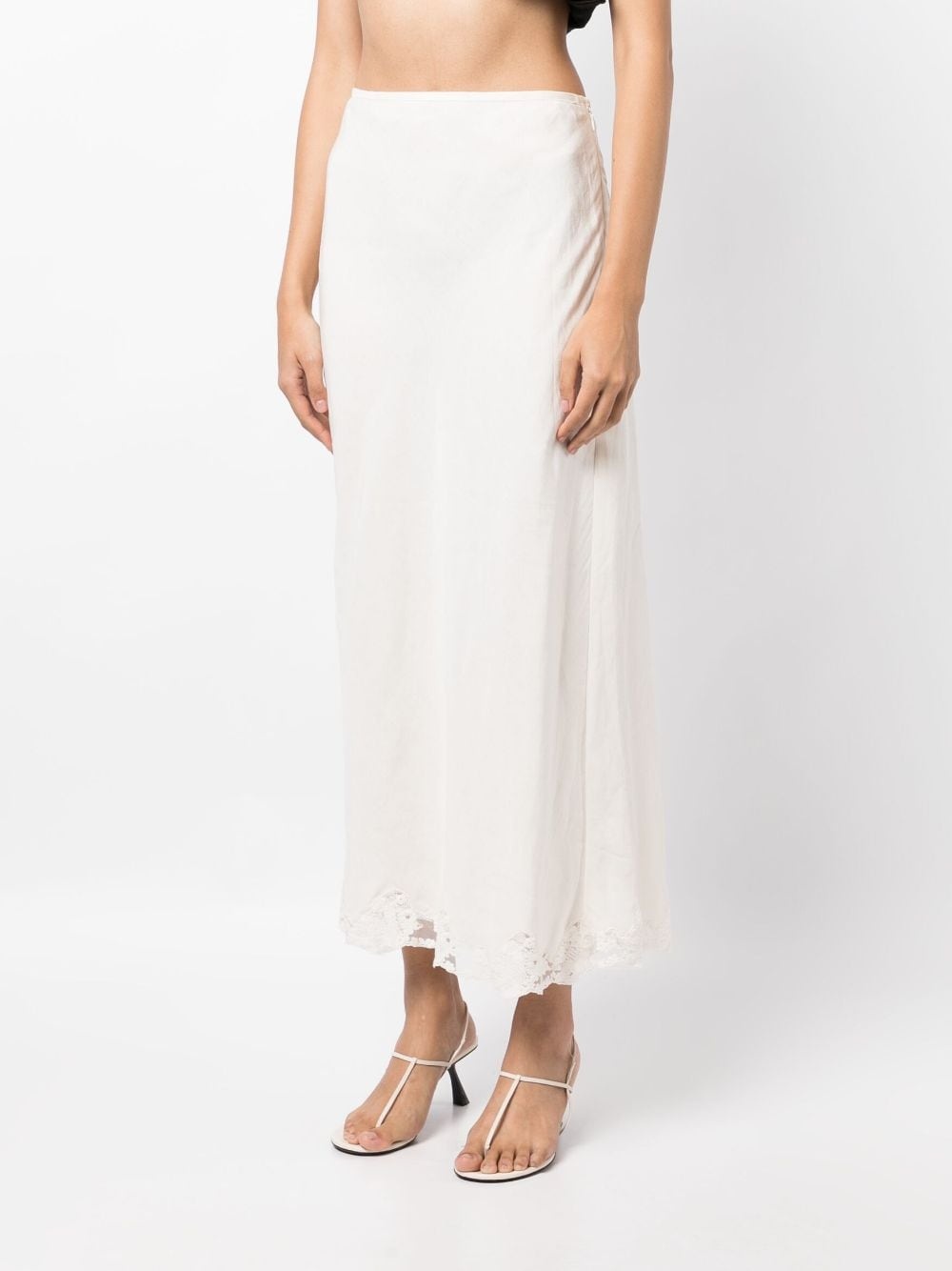 Crystal lace-detailing skirt - 3